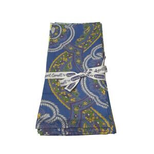 April Cornell Sunshine Patchwork 100% Cotton Napkin Set of 4 New 16 X 16